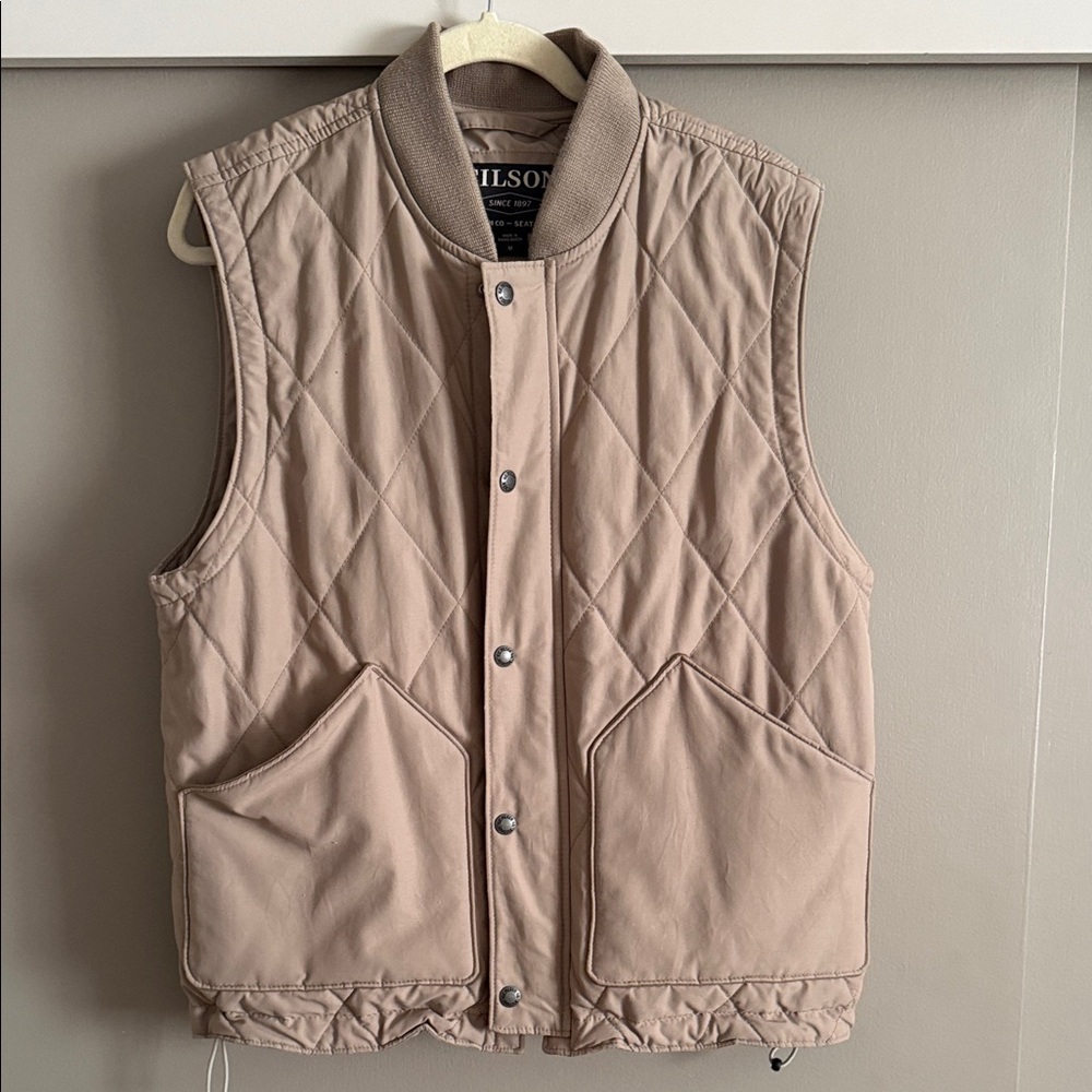 Quilted Tan Filson Vest